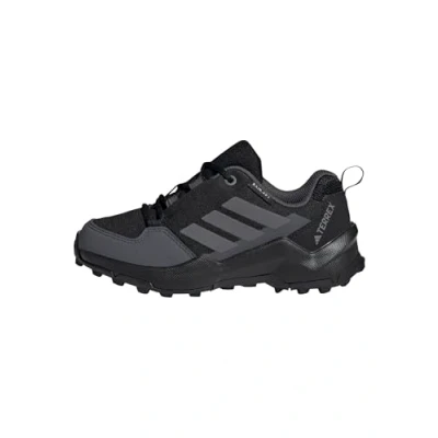Abbildung von Adidas Terrex Unisex Hikingschuh für Kinder, Größe: 38 2/3, Black/grey Textil/synthetik