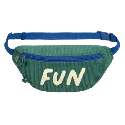 Abbildung von LÄSSIG Kinder Bauchtasche Umhängetasche mit verstellbarem Gurt/Mini Bum Bag Cord Fun Ocean Green
